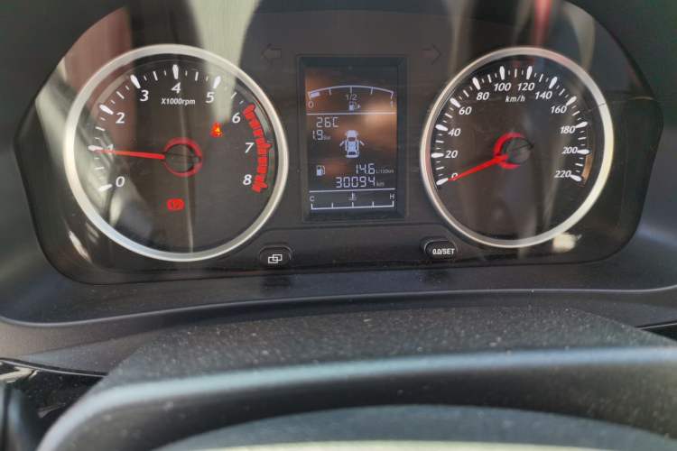 Used FORTHING T5 2021 1.6L Manual Comfort Model Odometer Close Up