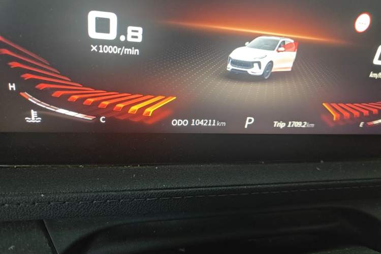 Used FORTHING T5 EVO 2021 1.5TD DCT Starry Edition Odometer Close Up
