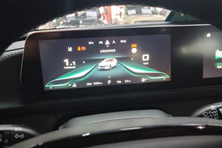 Used FORTHING T5 EVO 2021 1.5TD DCT Starry Edition Odometer Close Up
