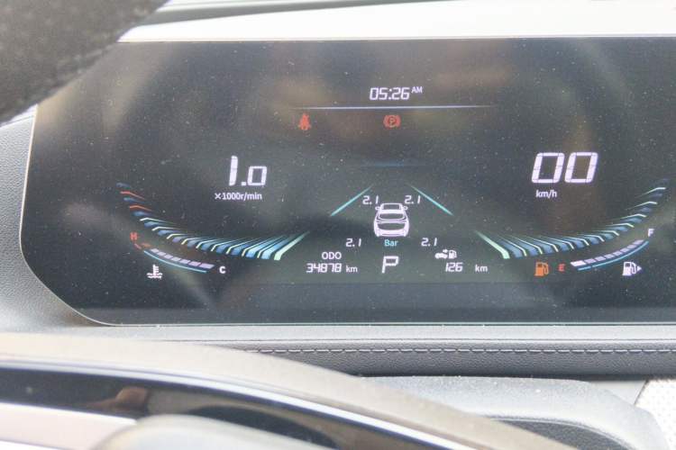 Used FORTHING T5 EVO 2021 1.5TD DCT Starry Edition Odometer Close Up