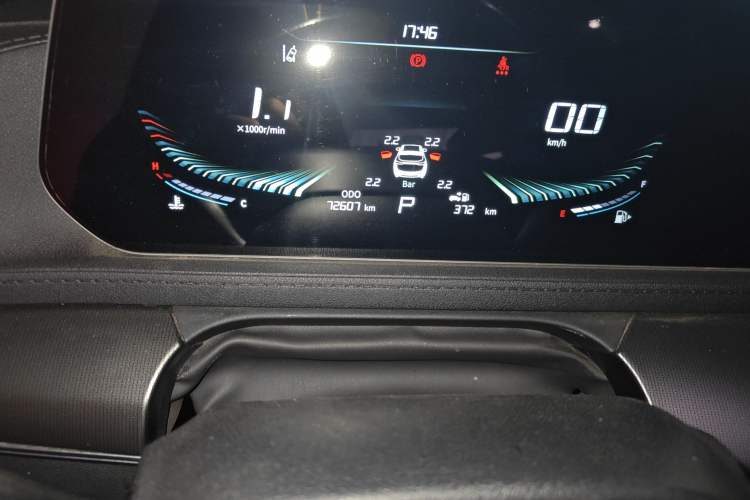 Used FORTHING T5 EVO 2021 1.5TD DCT Diamond Edition Odometer Close Up