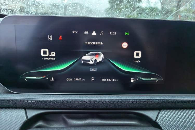 Used FORTHING T5 EVO 2021 1.5TD DCT Starry Edition Odometer Close Up
