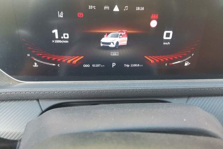 Used FORTHING T5 EVO 2021 1.5TD DCT Starry Edition Odometer Close Up