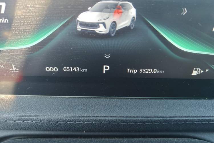 Used FORTHING T5 EVO 2021 1.5TD DCT Goddess Edition Odometer Close Up