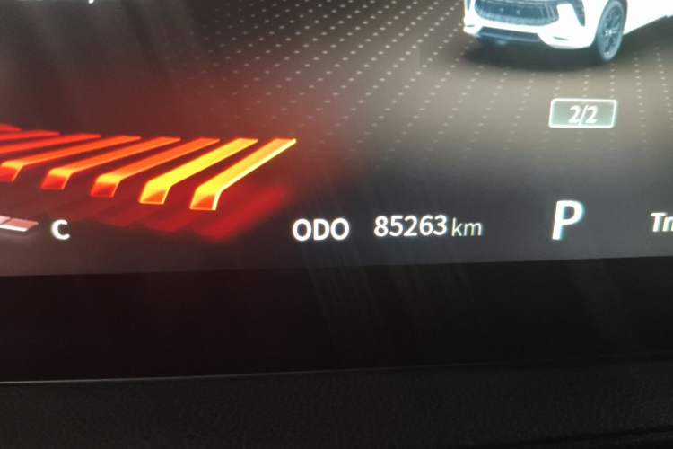 Used FORTHING T5 EVO 2021 1.5TD DCT Starry Edition Odometer Close Up