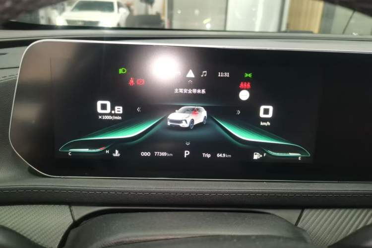 Used FORTHING T5 EVO 2021 1.5TD DCT Starry Edition Odometer Close Up