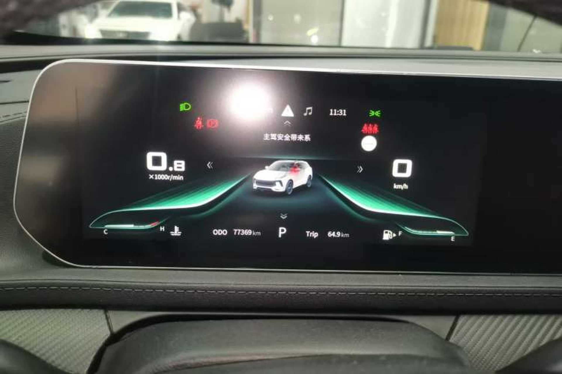 Used FORTHING T5 EVO 2021 1.5TD DCT Starry Edition Odometer Close Up