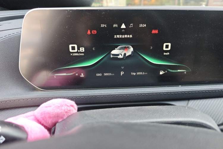 Used FORTHING T5 EVO 2021 1.5TD DCT Starry Edition Odometer Close Up