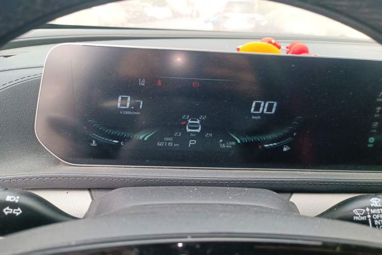Used FORTHING T5 EVO 2021 1.5TD DCT Diamond Edition Odometer Close Up