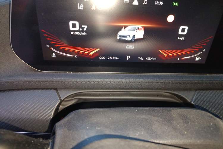 Used FORTHING T5 EVO 2021 1.5TD DCT Starry Edition Odometer Close Up