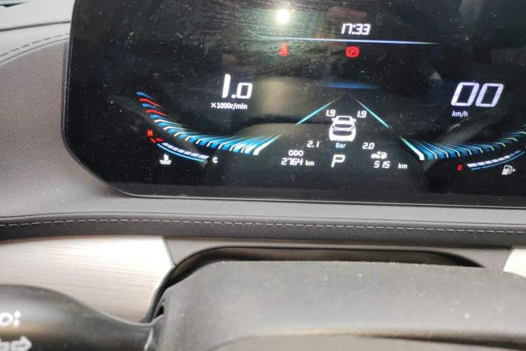 Used FORTHING T5 EVO 2024 1.5TD DCT Starry Edition Odometer Close Up