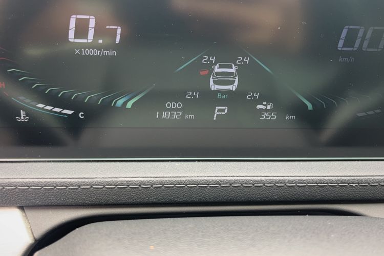 Used FORTHING T5 EVO 2024 1.5TD DCT Starry Edition Odometer Close Up