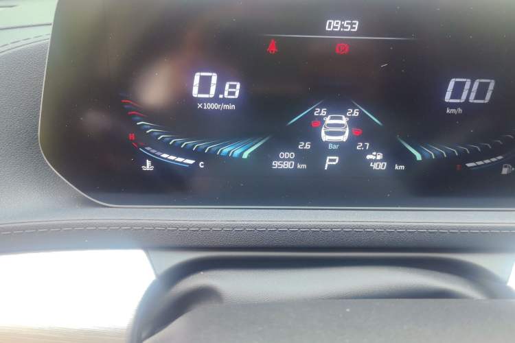 Used FORTHING T5 EVO 2024 1.5TD DCT Starry Edition Odometer Close Up