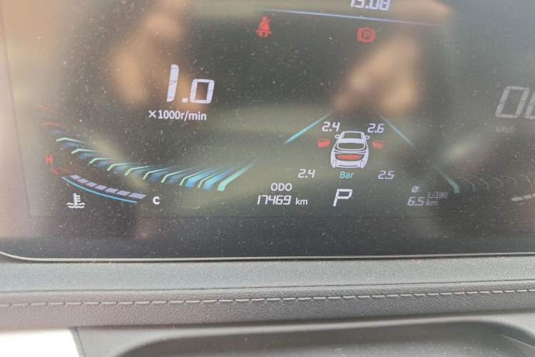 Used FORTHING T5 EVO 2024 Kungbiao Edition 1.5TD DCT Platinum Model Odometer Close Up