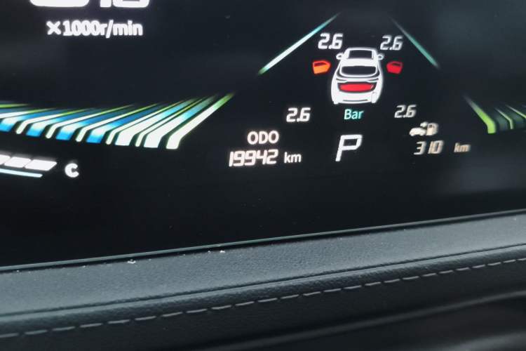 Used FORTHING T5 EVO 2024 1.5TD DCT Starry Edition Odometer Close Up