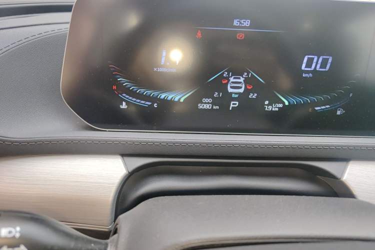Used FORTHING T5 EVO 2024 Kungbiao Edition 1.5TD DCT Platinum Model Odometer Close Up