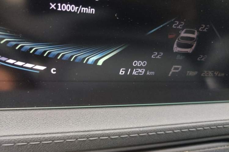 Used FORTHING T5 EVO 2024 Kungbiao Edition 1.5TD DCT Platinum Model Odometer Close Up
