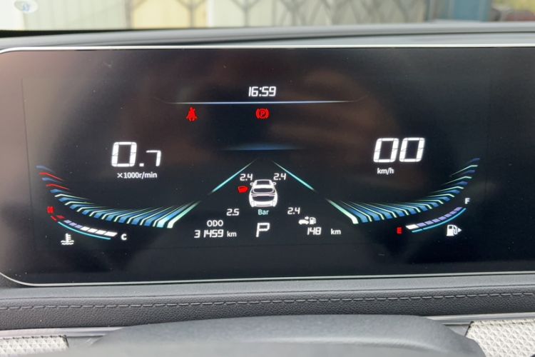 Used FORTHING T5 EVO 2024 1.5TD DCT Starry Edition Odometer Close Up