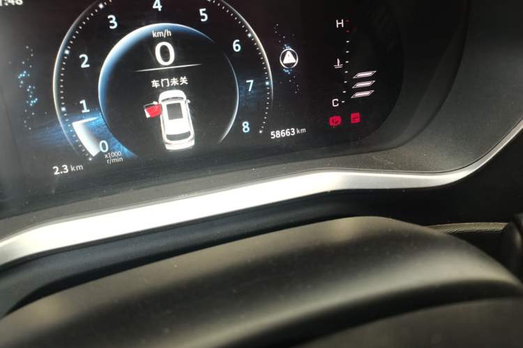 Used FORTHING T5L 2019 1.8T Manual Luxury 7-Seater Odometer Close Up