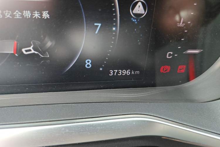 Used FORTHING T5L 2020 Revised 1.5T Automatic Luxury 7-Seater Odometer Close Up