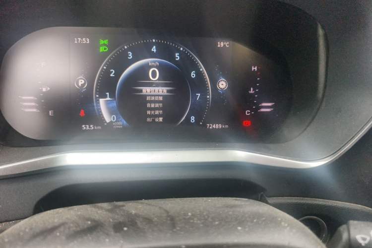 Used FORTHING T5L 2020 Revised 1.5T Automatic Luxury 7-Seater Odometer Close Up