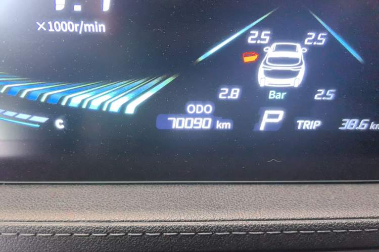 Used FORTHING Yacht 2022 1.5T DCT Yangfan Edition Odometer Close Up