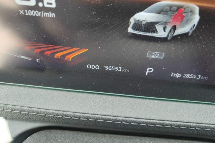 Used FORTHING Yacht 2022 1.5T DCT Chasing-the-Waves Edition Odometer Close Up
