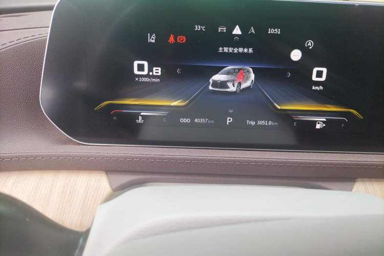 Used FORTHING Yacht 2022 1.5T DCT Chasing Wind Edition Odometer Close Up
