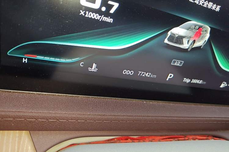 Used FORTHING Yacht 2022 1.5T DCT Chasing Wind Edition Odometer Close Up