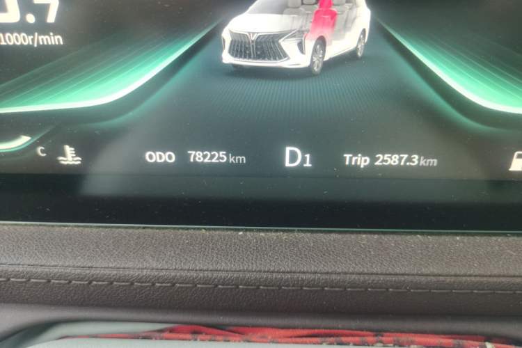 Used FORTHING Yacht 2022 1.5T DCT Chasing Wind Edition Odometer Close Up