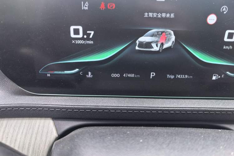 Used FORTHING Yacht 2022 1.5T DCT Chasing Wind Edition Odometer Close Up