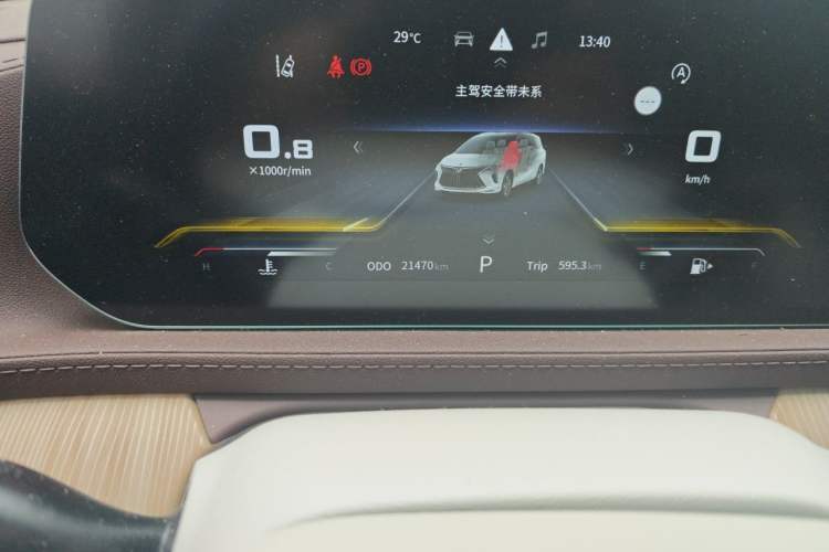 Used FORTHING Yacht 2024 1.5T DCT Guanhai Edition Odometer Close Up