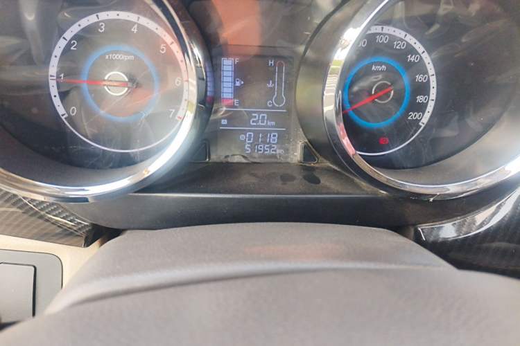 Used Foton Gatu ix5 2016 1.5L Zhiyue Model Odometer Close Up