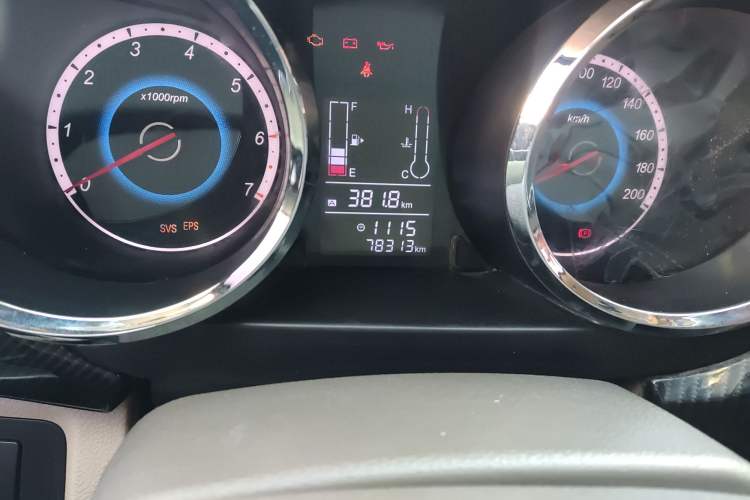 Used Foton Gatu ix5 2016 1.5L Zhiyue Model Odometer Close Up