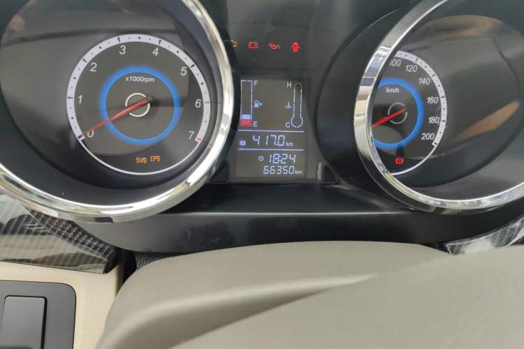 Used Foton Gatu ix5 2016 1.5L Zhiyue Model Odometer Close Up
