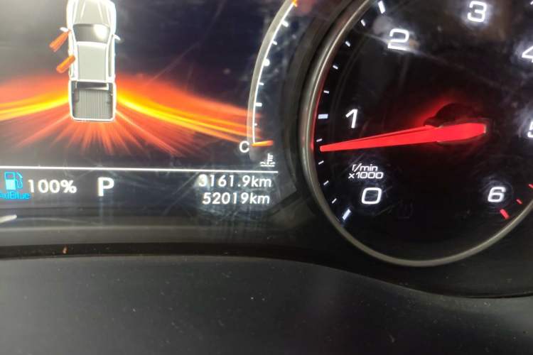 Used Foton General F9 2022 2.0T Diesel Automatic 4x4 Enjoyment Version Standard Cab 4F20TC Odometer Close Up
