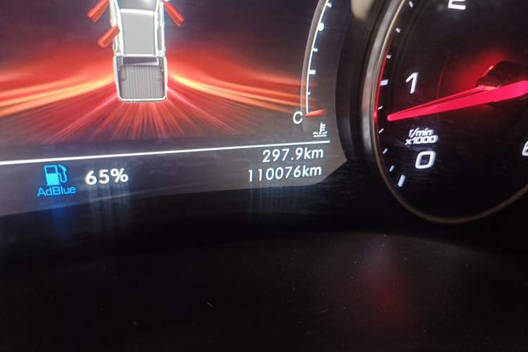 Used Foton General G9 2021 2.5T Armored Grand Commander Manual 4x4 Leisure Edition Premium Long-Box JE4D25Q6A Odometer Close Up