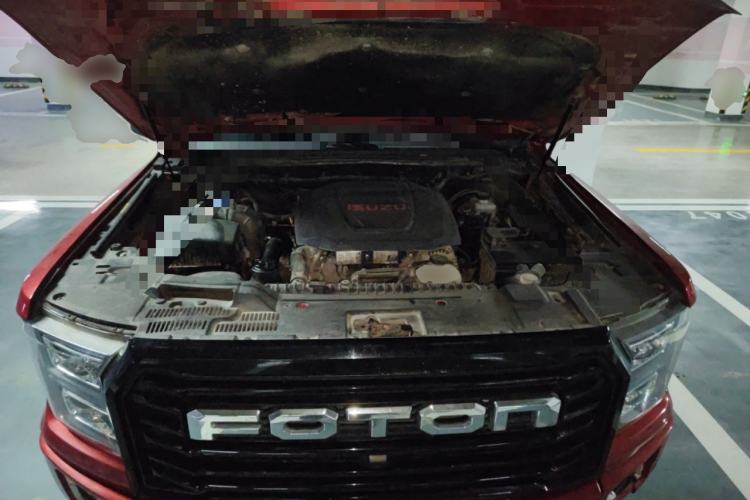 Used Foton General G9 2021 2.5T Armored Grand Commander Manual Two-Wheel Drive Leisure Edition Enjoyment Model with Long Bed JE4D25Q6A Engine Bay