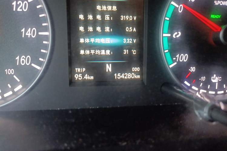 Used Foton Intelligent Blue Elf E7 2022 Standard Model 38.64 kWh Odometer Close Up