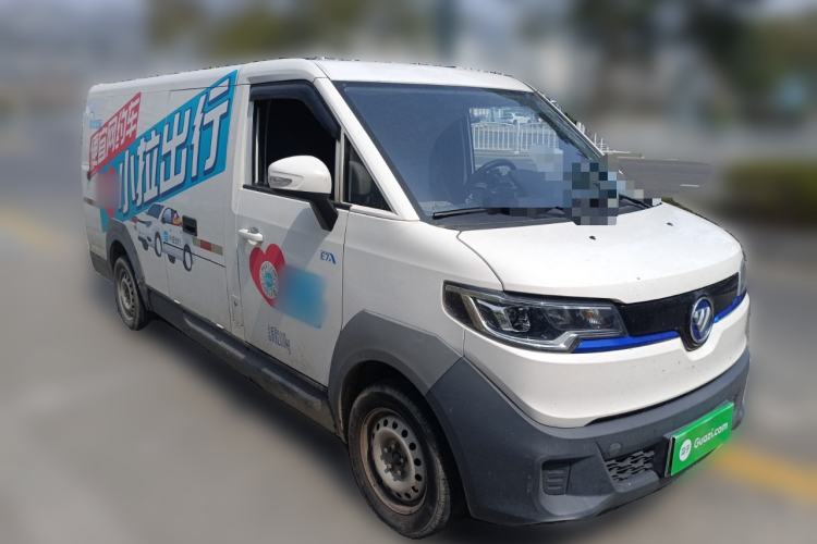 Used Foton Intelligent Blue Elf E7 2023 Pure Electric Van Flat Roof 2 Seats CATL 46.36 kWh Front Right 45 Deg