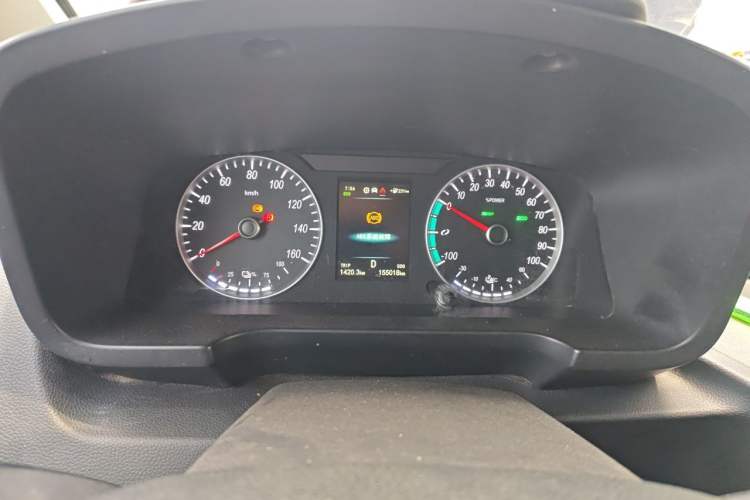 Used Foton Intelligent Blue Elf E7 2023 Pure Electric Van Flat Roof 2 Seats CATL 46.36 kWh Instrument Cluster