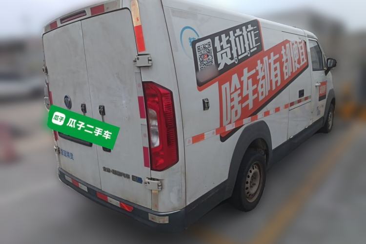 Used Foton Intelligent Blue Elf E7 2023 Pure Electric Van Flat Roof 2 Seats EVE Energy 41.86 kWh Rear Right 45 Deg
