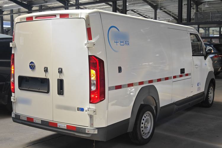 Used Foton Intelligent Blue Elf E7 2023 Pure Electric Van Flat Roof 2 Seats EVE Energy 41.86 kWh Rear Right 45 Deg
