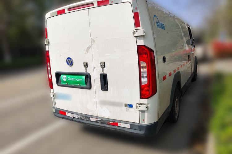 Used Foton Intelligent Blue Elf E7 2023 Pure Electric Van Flat Roof 2 Seats EVE Energy 41.86 kWh Rear Right 45 Deg