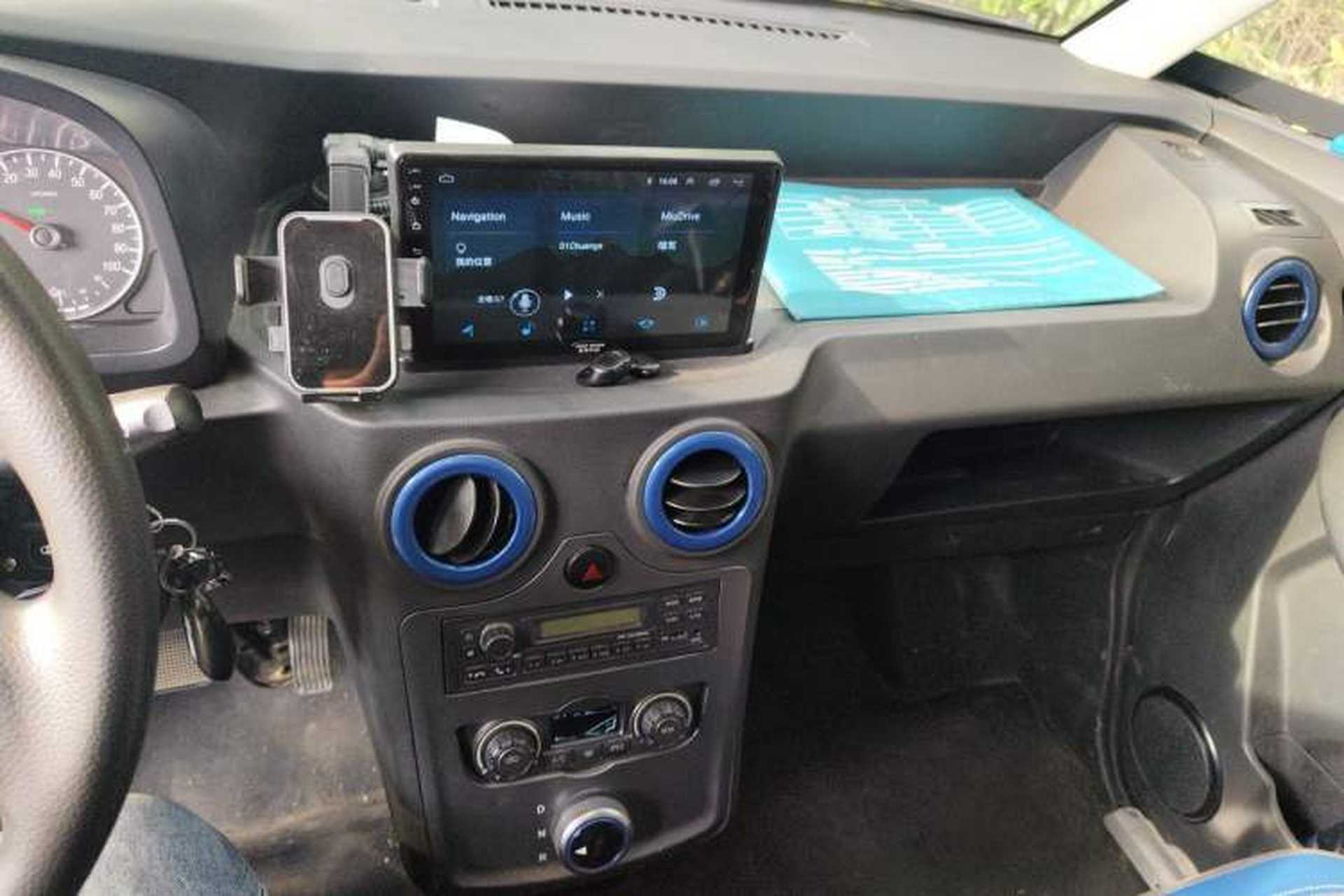 Used Foton Intelligent Blue Elf E7 2024 All-Electric Van Flat Roof 2 Seats CATL 46.36 kWh Audio And AC Panel