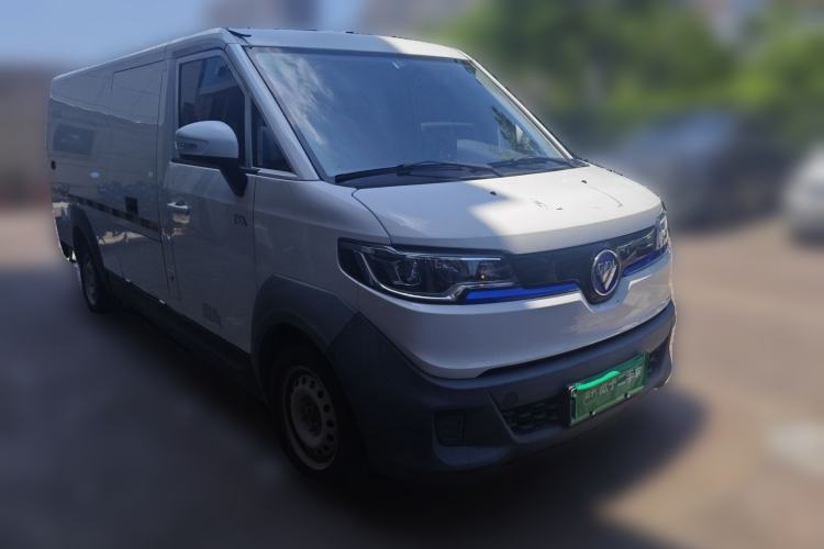 Used Foton Intelligent Blue Elf E7 2024 All-Electric Van Flat Roof 2 Seats CATL 46.36 kWh Front Right 45 Deg