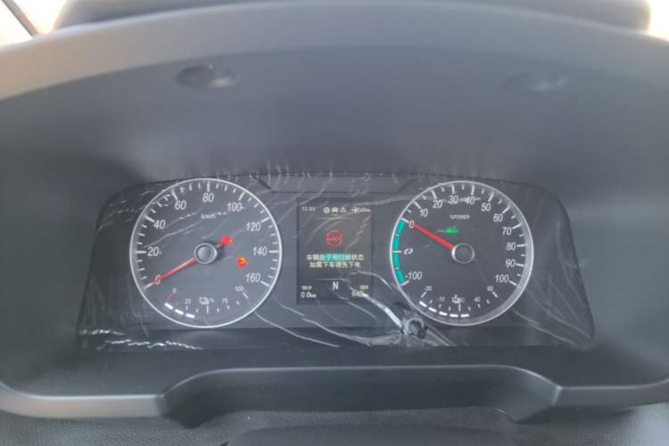 Used Foton Intelligent Blue Elf E7 2024 Facelifted All-Electric Van Flat Roof 2 Seats CATL 38.64 kWh Instrument Cluster