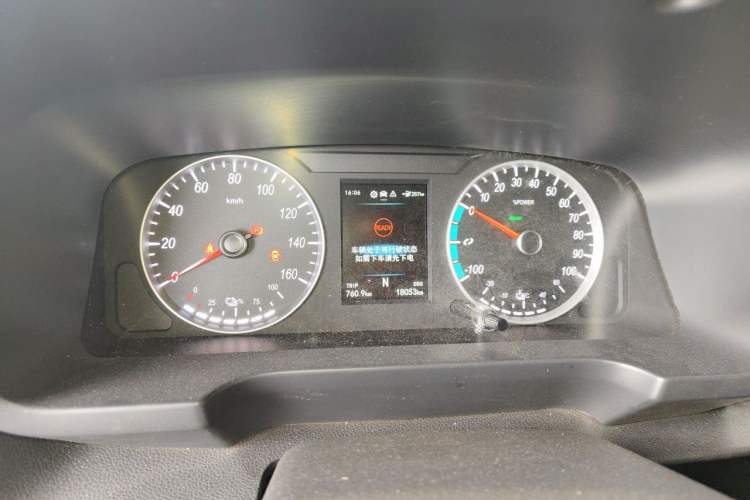 Used Foton Intelligent Blue Elf E7 2024 All-Electric Van Flat Roof 2 Seats CATL 46.36 kWh Instrument Cluster