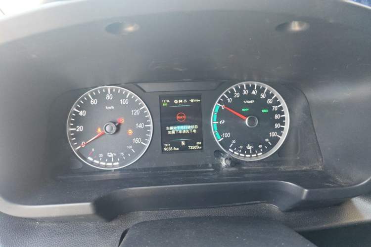 Used Foton Intelligent Blue Elf E7 2024 All-Electric Van Flat Roof 2 Seats CATL 46.36 kWh Instrument Cluster