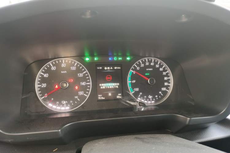 Used Foton Intelligent Blue Elf E7 2024 Facelifted All-Electric Van Flat Roof 2 Seats Evey Lithium Energy 41.86 kWh Instrument Cluster